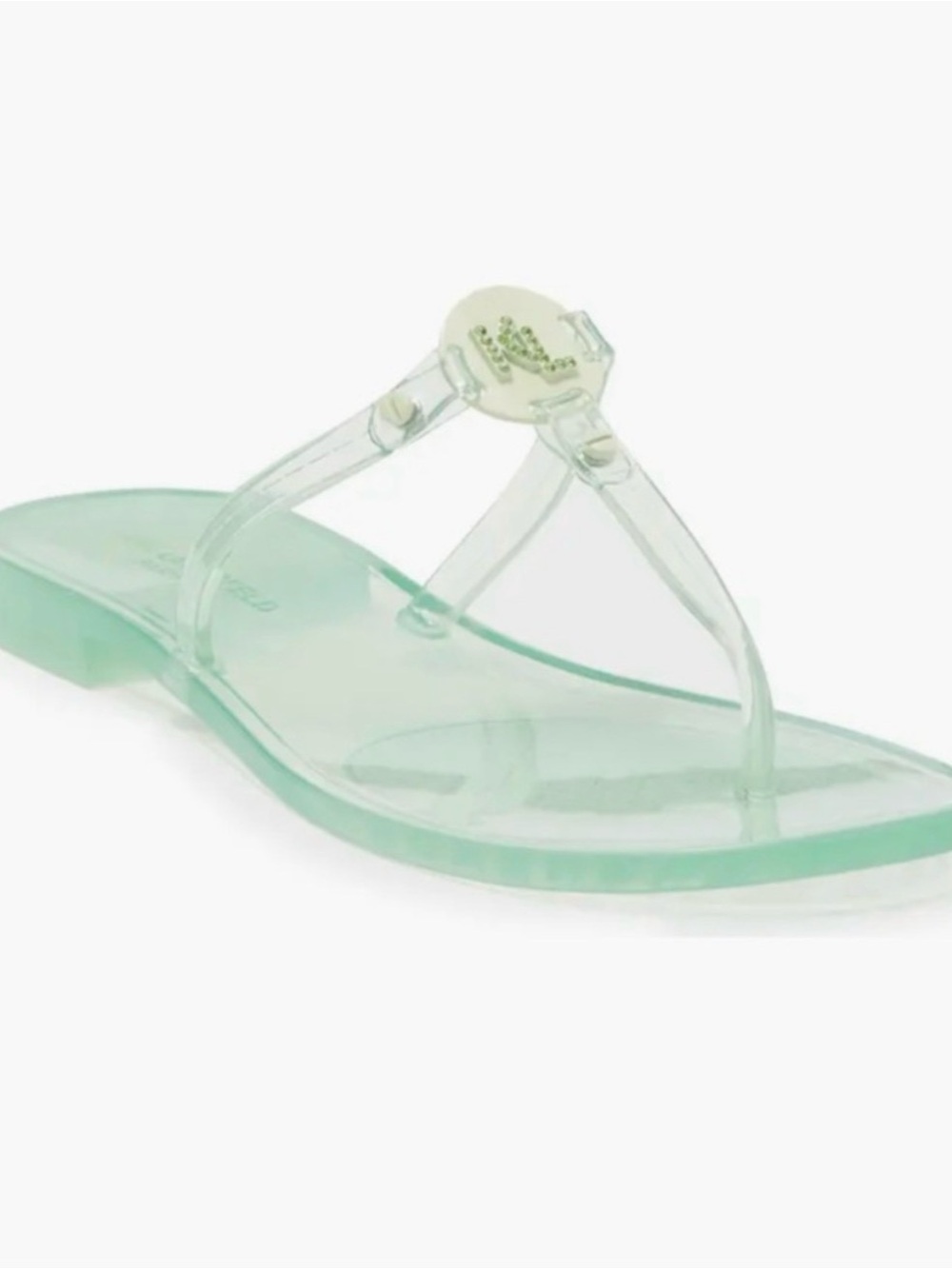 Karl Lagerfeld Mint Jelly Thong Sandal size 5